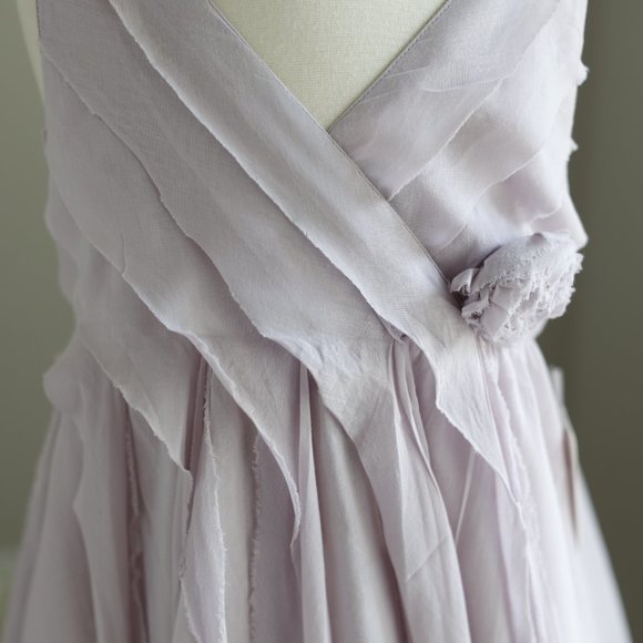 Girls Lavender Dress Designer La Piccola Danza Gauze Size 8 Spring NWT LOVELY - Picture 3 of 6
